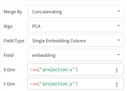 Single Embedding Column