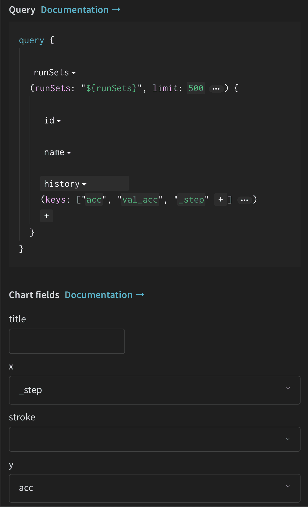 Custom line plot settings