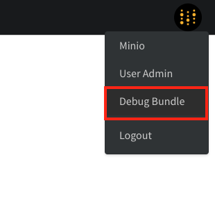 ローカルインスタンスの管理者として Debug Bundle をダウンロード